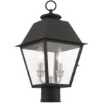 27216-04 2 Light Black Outdoor Post Top Lantern-Lighting LumensLantern