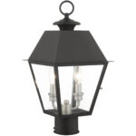 27216-04 2 Light Black Outdoor Post Top Lantern-Lighting LumensLantern