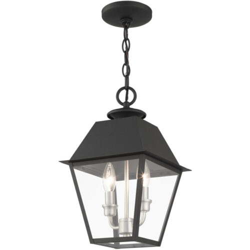 27217-04 2 Light Black Outdoor Pendant Lantern-Lighting LumensLantern