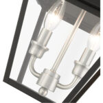 27217-04 2 Light Black Outdoor Pendant Lantern-Lighting LumensLantern