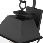 27218-04 3 Light Black Outdoor Wall Lantern-Lighting LumensLantern