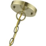 27377-01 3 Light Antique Brass Outdoor Large Pendant Lantern with Brushed Nickel Finish Cluster-Lighting LumensLantern