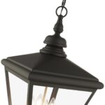 27378-07 4 Light Bronze Outdoor Extra Large Pendant Lantern with Antique Brass Finish Cluster-Lighting LumensLantern