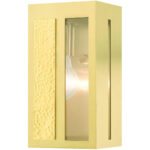 27411-12 1 Light Satin Brass Outdoor ADA Wall Lantern-Lighting LumensLantern