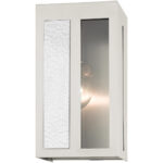 27411-91 1 Light Brushed Nickel Outdoor ADA Wall Lantern-Lighting LumensLantern