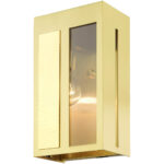 27412-12 1 Light Satin Brass Outdoor ADA Wall Lantern-Lighting LumensLantern