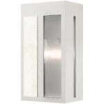 27412-91 1 Light Brushed Nickel Outdoor ADA Wall Lantern-Lighting LumensLantern