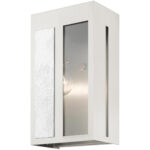 27412-91 1 Light Brushed Nickel Outdoor ADA Wall Lantern-Lighting LumensLantern