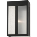 27413-04 1 Light Black Outdoor Wall Lantern-Lighting LumensLantern