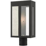 27416-04 1 Light Black Outdoor Post Top Lantern-Lighting LumensLantern