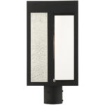 27416-04 1 Light Black Outdoor Post Top Lantern-Lighting LumensLantern