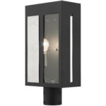 27416-04 1 Light Black Outdoor Post Top Lantern-Lighting LumensLantern