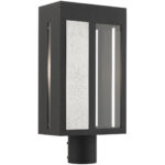 27416-04 1 Light Black Outdoor Post Top Lantern-Lighting LumensLantern