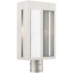 27416-91 1 Light Brushed Nickel Outdoor Post Top Lantern-Lighting LumensLantern