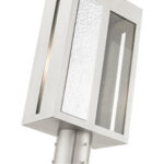 27416-91 1 Light Brushed Nickel Outdoor Post Top Lantern-Lighting LumensLantern