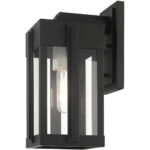 27712-04 1 Light Black Outdoor Wall Lantern-Lighting LumensLantern