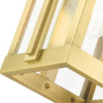 27712-08 1 Light Natural Brass Outdoor Wall Lantern-Lighting LumensLantern