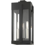 27714-04 3 Light Black Outdoor Wall Lantern-Lighting LumensLantern