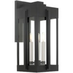 27715-04 3 Light Black Outdoor Wall Lantern-Lighting LumensLantern