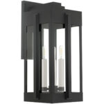 27715-04 3 Light Black Outdoor Wall Lantern-Lighting LumensLantern