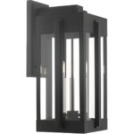 27715-04 3 Light Black Outdoor Wall Lantern-Lighting LumensLantern