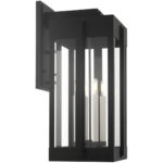 27716-04 4 Light Black Outdoor Wall Lantern-Lighting LumensLantern