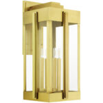 27716-08 4 Light Natural Brass Outdoor Wall Lantern-Lighting LumensLantern