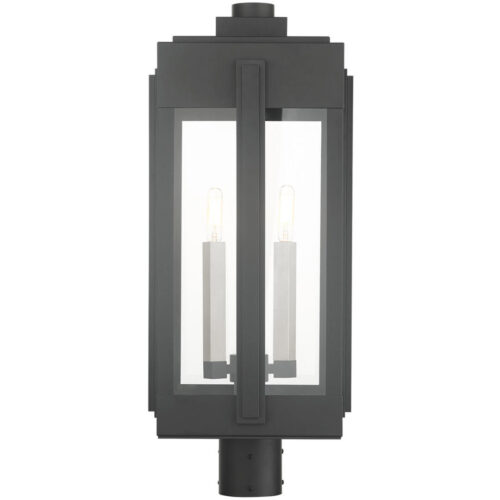 27717-04 3 Light Black Outdoor Post Top Lantern-Lighting LumensLantern