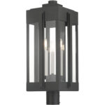 27717-04 3 Light Black Outdoor Post Top Lantern-Lighting LumensLantern