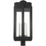 27719-04 4 Light Black Outdoor Post Top Lantern-Lighting LumensLantern