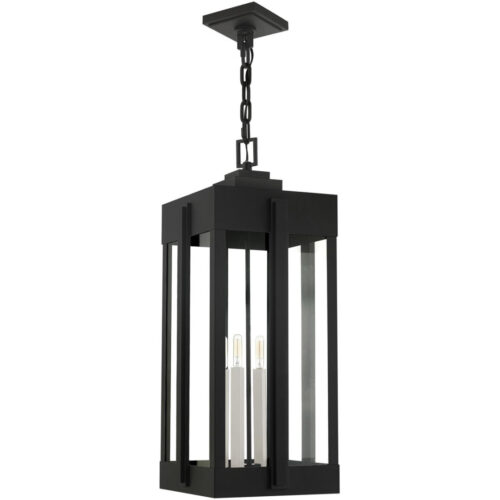 27720-04 4 Light Black Outdoor Pendant Lantern-Lighting LumensLantern