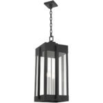 27720-04 4 Light Black Outdoor Pendant Lantern-Lighting LumensLantern