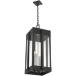 27720-04 4 Light Black Outdoor Pendant Lantern-Lighting LumensLantern