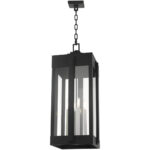 27720-04 4 Light Black Outdoor Pendant Lantern-Lighting LumensLantern