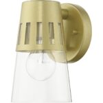 27971-33 1 Light Soft Gold Outdoor Small Wall Lantern-Lighting LumensLantern