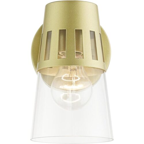 27971-33 1 Light Soft Gold Outdoor Small Wall Lantern-Lighting LumensLantern