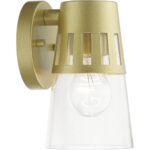 27971-33 1 Light Soft Gold Outdoor Small Wall Lantern-Lighting LumensLantern