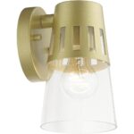 27971-33 1 Light Soft Gold Outdoor Small Wall Lantern-Lighting LumensLantern