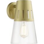 27972-33 1 Light Soft Gold Outdoor Medium Wall Lantern-Lighting LumensLantern