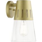 27972-33 1 Light Soft Gold Outdoor Medium Wall Lantern-Lighting LumensLantern