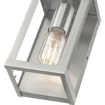 28031-91 1 Light Brushed Nickel Outdoor ADA Small Wall Lantern-Lighting LumensLantern