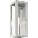 28032-91 1 Light Brushed Nickel Outdoor ADA Medium Wall Lantern-Lighting LumensLantern