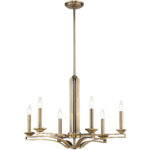 6 Light Antique Brass Chandelier with Steel base material-Lighting LumensChandeliers