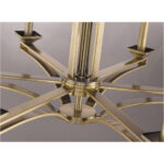 6 Light Antique Brass Chandelier with Steel base material-Lighting LumensChandeliers