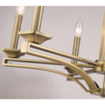 6 Light Antique Brass Chandelier with Steel base material-Lighting LumensChandeliers