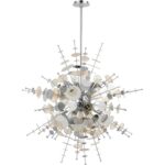 40077-05 8 Light Polished Chrome Large Pendant Chandelier-Lighting LumensChandeliers