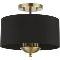 40111-01 3 Light Antique Brass Semi-Flush Mount-Lighting LumensSemi Flush