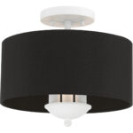 40111-03 3 Light White Semi-Flush Mount-Lighting LumensSemi Flush