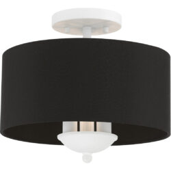 40111-03 3 Light White Semi-Flush Mount-Lighting LumensSemi Flush