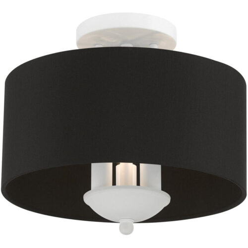 40111-03 3 Light White Semi-Flush Mount-Lighting LumensSemi Flush